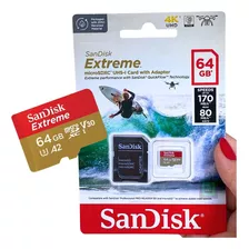 Cartão Memória Sandisk Extreme 64gb Sdxc 170 Mb/s Original