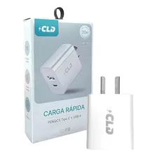 Cargador Doble Puertos Type C Usb A Carga Rapida 20w