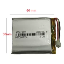 Bateria Aec615060 3,7v 2000mah 10x50x60mm 3 Fios