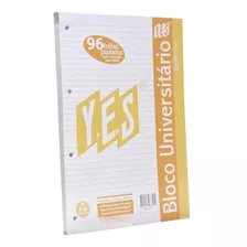 Bloco Universitário 96 Folhas A4 Premium Yes Gramatura 60/mg