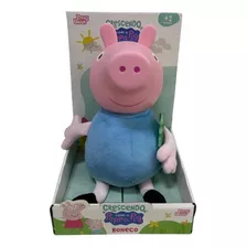 Boneco George Pig E O Dinossauro Vinil E Pelúcia Baby Brink