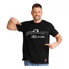 Camisa De Pickup Antiga Da Ford F100 V8 Algodão Premium Top