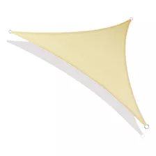 Triangulo Toldo Vela Crema 98% 3m X 4m X 4.9m