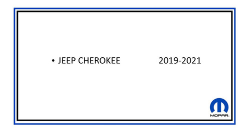 Tapete Cargo Cajuela Hule Logo Jeep Cherokee 2019-2021 Mopar Foto 2