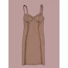 Forever 21 Vestido Nude Lineas Mesh Ch 