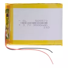 1 Peça 505573 2 Fios 3,7v 3000mah 5mmx55mmx73mm 