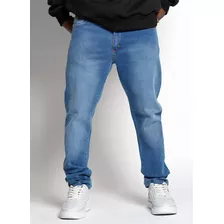 Jean Bross Hombre Skinny Liso Localizado Celeste