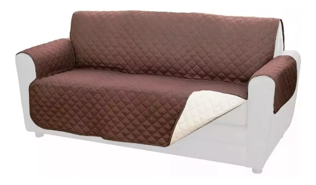 Funda Cubre Protectora Reversible Para Sofa 3 Cuerpos Clicsp