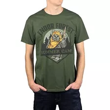 Camiseta Gráfica Star Wars Endor Forest Summer Camp Ewok Bat