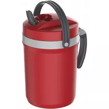 Jarra Termica Fliptop 2.5l Vermelho P/ Tererê Termolar