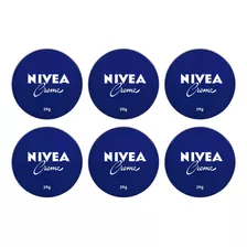 Kit 6 Creme Nivea Lata Azul 29g Pele Ressecada - Nívea