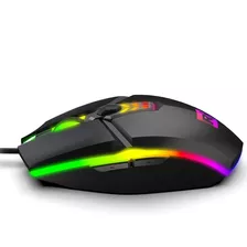 Mouse Gamer Sport 6d 1629 Rgb Colorido Profissional 3600 Dpi