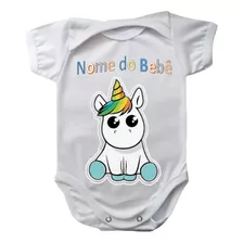 Body Bebe Unicornio Cavalo Menino