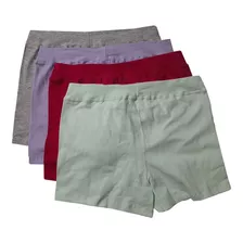 Pack De 4 Boxers Dama Talles 2-3-4-5-6 A Elegir No Irritan