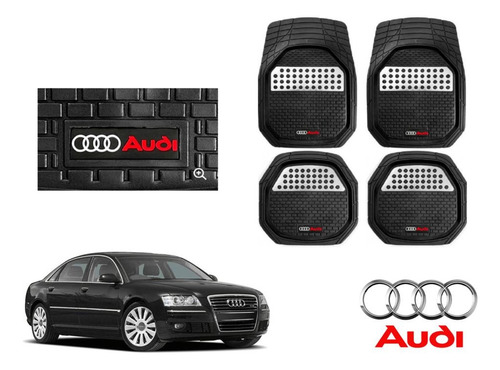 Tapetes 3d Logo Audi + Cubre Volante A8 2006 A 2009 2010 Foto 3