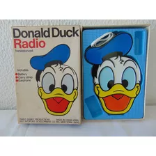 Radio Antigo Pato Donald Década De 70 - Não Funciona