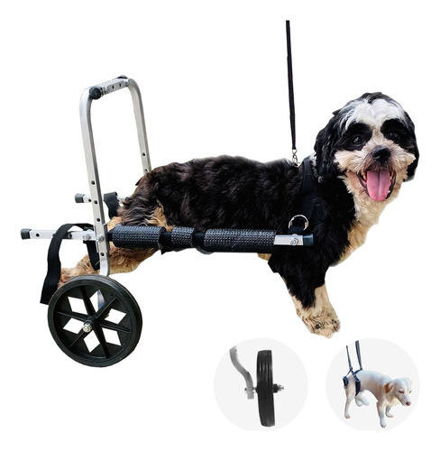 Cadeira De Rodas P/ Cão Cachorro Pequeno Porte De 3,5 A 7kg