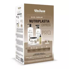 Kit Nutriplastia Express S.o.s. Capilar Vitaderm 4 Ítens