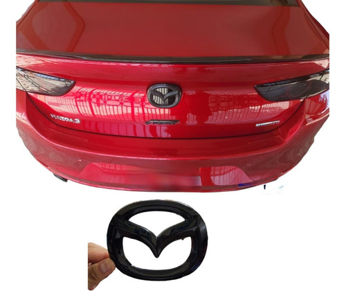 Kit 3 Emblemas Mazda 3 2019 2020 2021 2022 2023 Sedan / Hb Foto 7