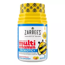 Zarbee's Gomitas Multivitamínicas Para Niños + Probiótico Sabor Berrys