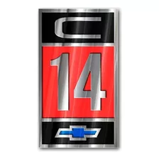 Par De Emblema Badge Em Metal Chevrolet Gm C14