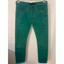 Pantalon Jean Chupin Verde Siamo Fuori