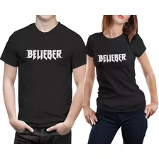 Kit 2 Camisetas Show Justin Bieber Drew Belieber Musica Pop 