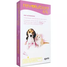 Revolution Cães Gato Filhotes 15mg Até 2,5kg 1 Pipetas