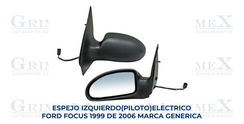 Espejo Ford Focus 1999-99-00-01-02-03-04-05-2006-06 Ore Foto 2