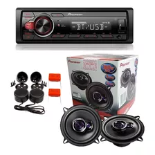 Mvh-s218bt Usb Mp3 Auto Radio Pioneer + Alto Falantes+ Tuita