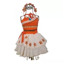 Fantasia Roupa Conjunto Moana Baby Luxo Festa Infantil 