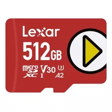 Lexar 512gb Play Uhs-i Microsdxc Memory Card 150 Mb/s