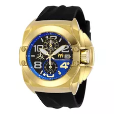 Technomarine Mens Tm-reef Reloj De Cuarzo Negro Azul, Esfera