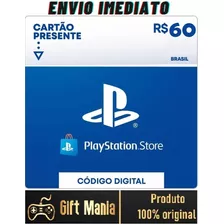 Cartão Playstation Giftcard Psn Brasileira R$60 Reais