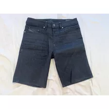 Bermuda Jeans Preta Diesel - Tamanho 39