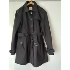 Trench Negro, De Mujer, Impecable