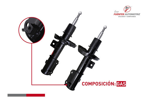 Kit 2 Amortiguador Delantero Para Kia Rio Sedan 2018 2021 Foto 3