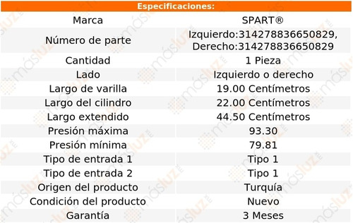 (1) Amortiguador 5a Puerta Izq O Der Renault Clio 05/10 Foto 2