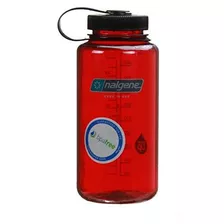 Nalgene Botella De Boca Ancha (rojo Al Aire Libre Con Tapa N