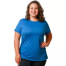 Camiseta Feminina De Academia Malha Fria Soft Dry Plus Size 