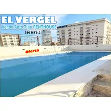 Se Vende Apto Tipo Penthouse En El Vergel, 280 Mts.2, 3 Habs., Torre Llobregat, Us$300,000.00