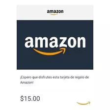 Tarjeta Amazon Gift Card 15 Dólares Usa - Código Original