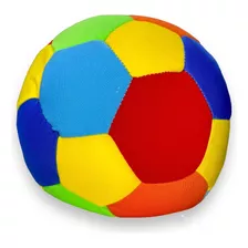 Pelota Futbol De Peluche Antiestres Para Bebes Multicolor