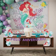 Kit Festa Fácil Ariel Sereia - Decoração De Aniversário