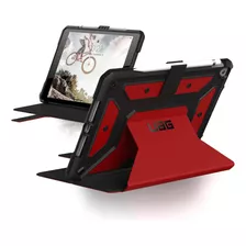 Funda Para iPad 10.2 Uag Metropolis Con Soporte Rígido Rojo