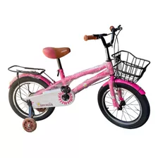 Bicicleta Infantil Shengdi Con Canasto Y Ruedas De Apoyo