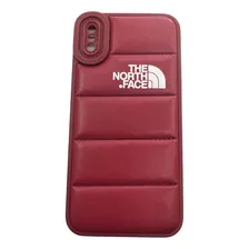 Funda Puffer The North Face Cuerina Para iPhone 11 12 13 14 