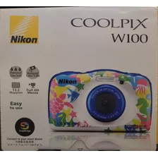 Nikon Coolpix W100 Compacta A Prova D'agua 10m Cor Vacacion