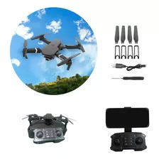 Drone E88 Pro 2 Câmeras + Bolsa, Cor Preto (testado)