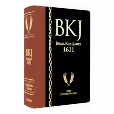 Bíblia King James 1611 Estudo Holman Capa Couro Luxo Bkj 
